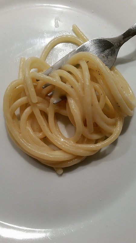 Spaghetti cacio e pepe